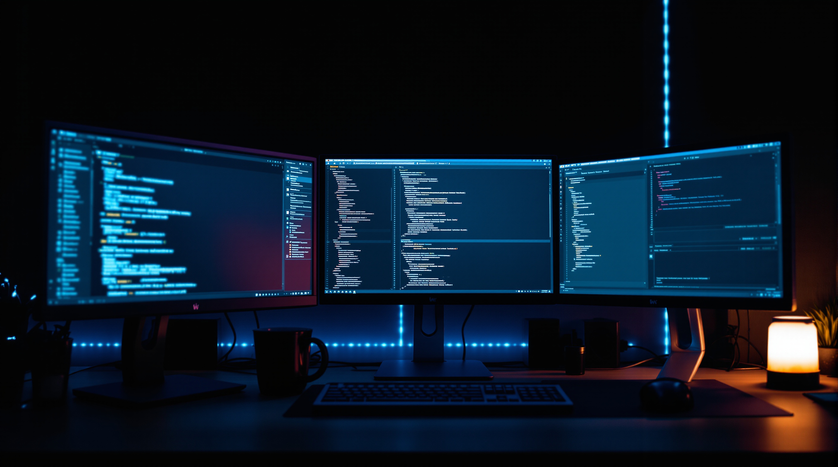 Web developer workspace with open-source CMS development environment